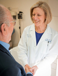 doctor and patient shaking hands